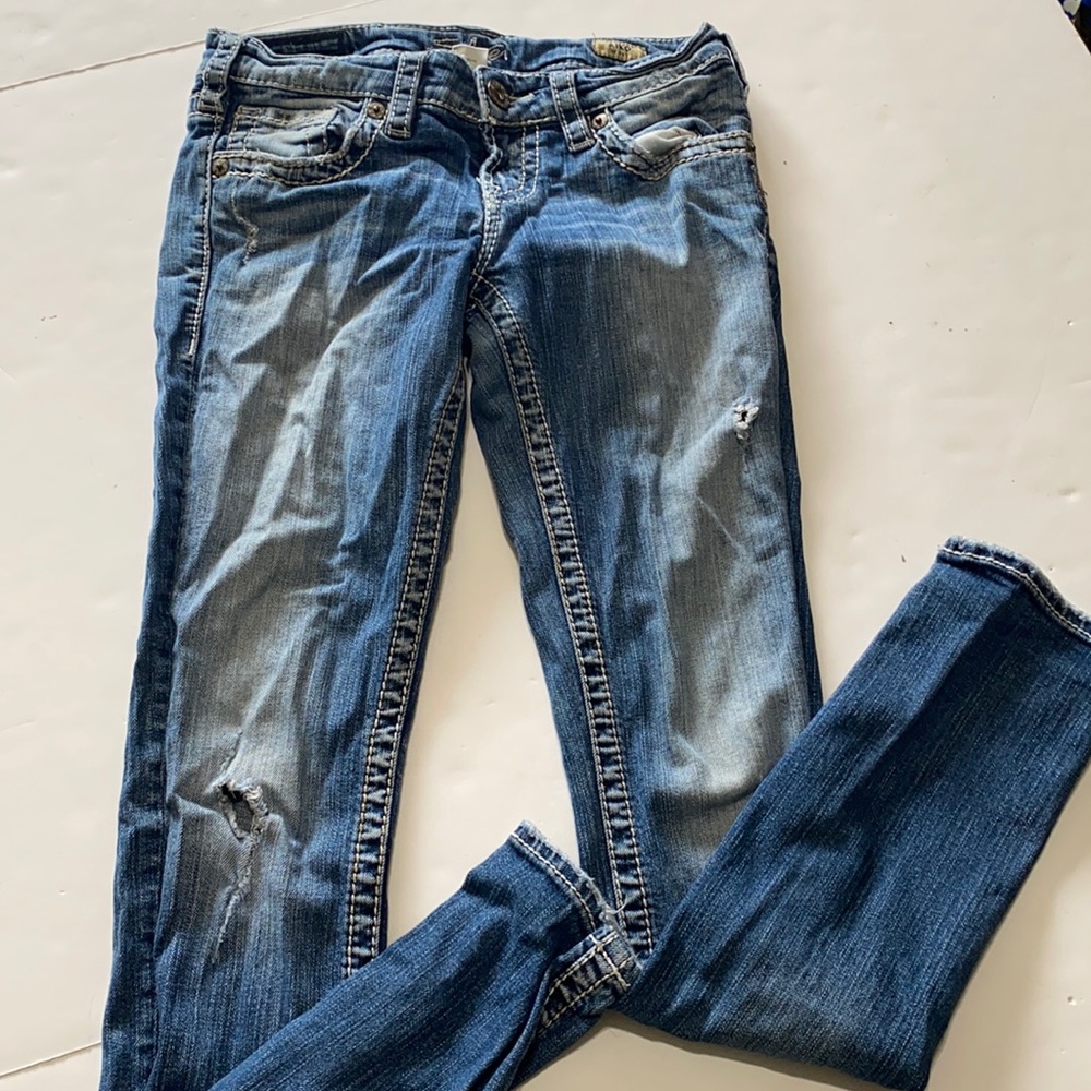 Silver jeans